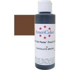 204 COLORANT NEALIMENTAR  MARO INCHIS CHOCOLATE BROWN AMERICOLOR 128GR